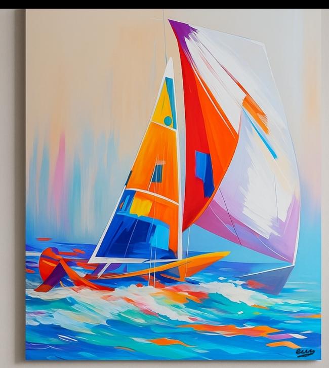 Tableau Marine Multicolore 70x50cm
