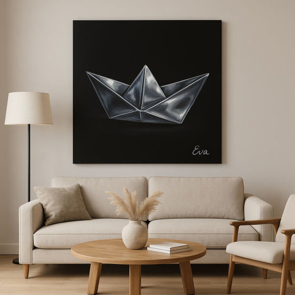 Peinture Bateau Origamy Métal — Édition Limitée